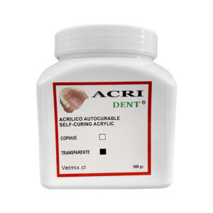 ACRILICO TRANSPARENTE AUTOCURABLE 500 GR ACRIDENT