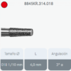 FRESA DIAMANTE TRONCOCONICA BORDE REDONDO GRANO FINO 8845KR.314.018 KOMET