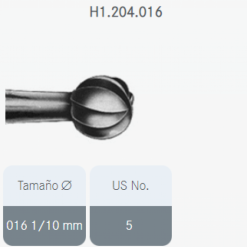 FRESA CARBIDE B/V REDONDA H1.204.016 KOMET