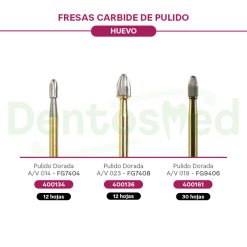 FRESA CARBIDE DE PULIDO HUEVO KERR