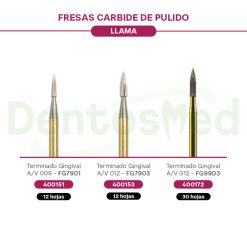 FRESA CARBIDE DE PULIDO LLAMA KERR