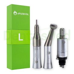 KIT BAJA VELOCIDAD MICROMOTOR + PIEZA RECTA + CONTRA ANGULO APPLEDENTAL