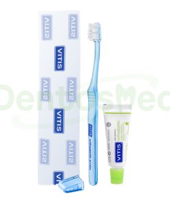 CEPILLO VITIS ACCESS ORTHODONTIC + PASTA 15 ML EN CELOFAN