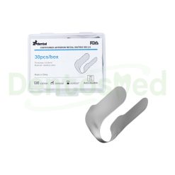 SET BANDAS MATRICES CONTORNEADAS DE ACERO PARA MARGENES ANTERIORES X 30 UNIDADES M8 2.0 ZT DENTAL