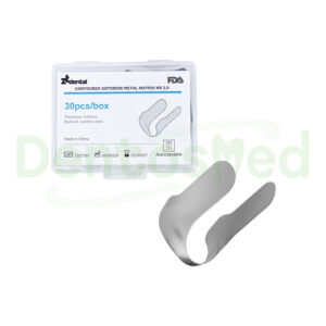 SET BANDAS CONTORNEADAS DE ACERO PARA MARGENES ANTERIORES X 30 UNIDADES M8 2.0 ZT DENTAL